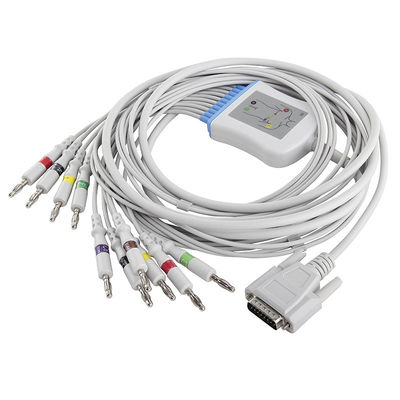Edan EKG καλώδιο SE-3, SE-12 01.57.107048 και συνδετήρας IEC 4.0Banana Leadwires