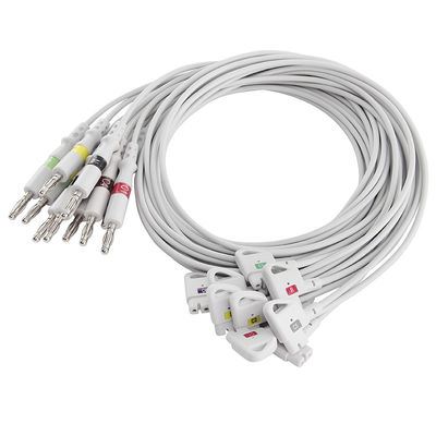 Περιποίηση ECG Leadwires 989803129161 IEC 4,0 μπανάνα Ekg Leadwire της Philips