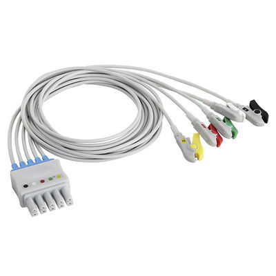 Siemens Drager ECG Leadwires 5956359 MP03414 έθεσε το συνδετήρα Grabber 5 μολύβδου στο διπλό συνδετήρα καρφιτσών 5