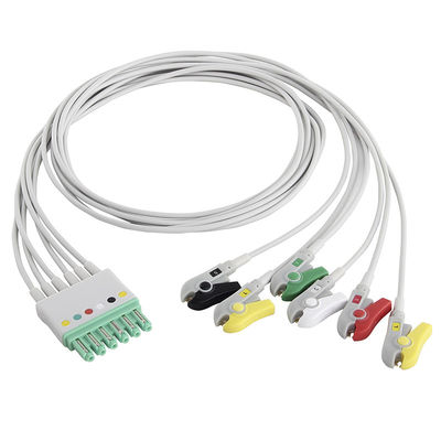 Καλώδια 6 άπειρο M540 MultiMed μολύβδου Siemens Draeger MP03405 ECG Grabber M300 καλωδίων μολύβδου συν το συνδετήρα IEC