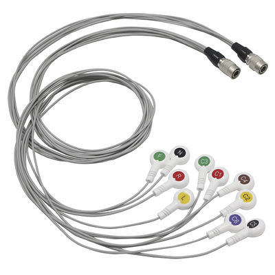 Καλώδιο Σαγκάη Quntian και Leadwires 10 TPU ECG Holter θραύση IEC μολύβδου