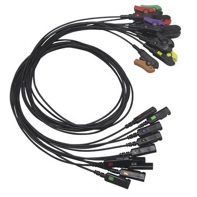 Ραδιο διαφανές καλώδιο 3 5 10 μόλυβδος CONMED Philips ECG Radiotranslucent Leadwires ΚΙΣΣΩΝ MRI