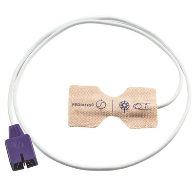 Μίας χρήσης Spo2 αισθητήρας DB9 7pin N25 N200 NPB 4000 N-ellcor ενήλικος μίας χρήσης SpO2 τεντωμάτων δερμάτων νεογνών έλεγχος υφάσματος