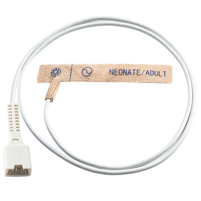 Novametrix 512 MARS 6pin Ξαναχρησιμοποιήσιμος αισθητήρας SpO2 710 715 ενήλικας Νεογέννητος τέντωμα δέρματος Υφάσματα Ξαναχρησιμοποιήσιμο ανιχνευτή SpO2