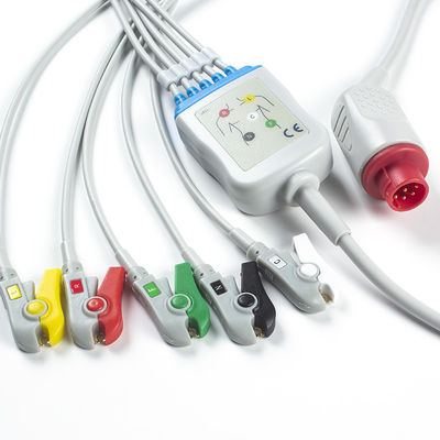 Καλώδια και Leadwires 5 Bionet BM3/5 ECG καλώδιο συνδετήρων ECG συνδετήρων 8Pin IEC μολύβδου