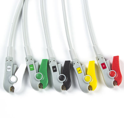 Καλώδια και Leadwires 5 Bionet BM3/5 ECG καλώδιο συνδετήρων ECG συνδετήρων 8Pin IEC μολύβδου