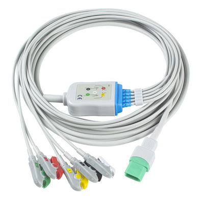 Καλώδιο και Leadwires 5 Datascope ECG Mindray καλώδιο συνδετήρων TPU ECG IEC μολύβδου