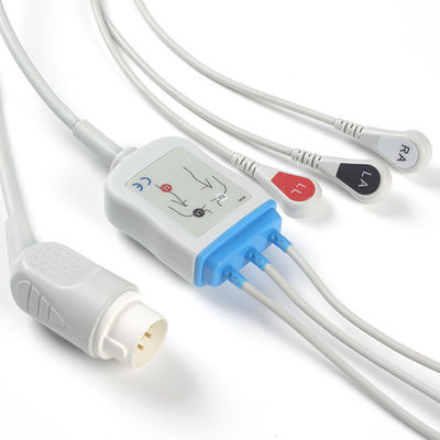 Καλώδια της Philips 8Pin ECG και αιφνιδιαστικό ECG καλώδιο Leadwires 3Lead M1735A