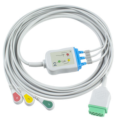 Γερμανία Marquette 2021141-002 2001292-001 καλώδια και Leadwires 3 ECG αιφνιδιαστικό 11pin μολύβδου καλώδιο συνδετήρων ECG IEC