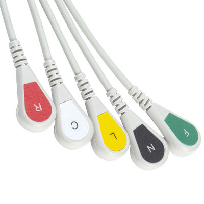 Το Mindray Datascope 040-000963-00 καλώδια EA6252B ECG και καλώδιο 5 συνδετήρων ECG Leadwires 12pin IEC μολύβδου σπάζει απότομα