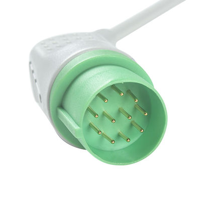 Καλώδια Kohden tec-7631C ECG Nihon και καλώδιο 5 συνδετήρων ECG Leadwires 11pin θραύση IEC μολύβδου