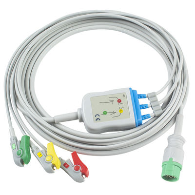 Καλώδιο Biolight BLT ECG και καλώδιο συνδετήρων ECG συνδετήρων 12Pin IEC Leadwires 3Lead