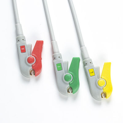 Νέα BM3 BM5 ECG καλώδια και Leadwires 12 καλώδιο 3 Bionet συνδετήρων καρφιτσών ECG συνδετήρας IEC Grabber μολύβδου
