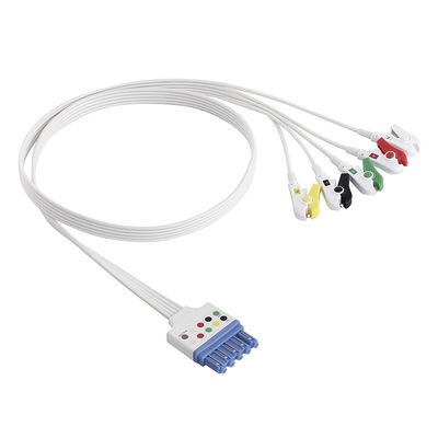 Philips 989803174211 989803173131 μίας χρήσης IEC ύφους Γενικής Διεύθυνσης συνδετήρων DIN Grabber καλωδίων 5 μολύβδου ECG