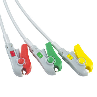 Το Fukuda ds-8100 ECG Leadwires 3 ασθενής συνδετήρων IEC καλωδίων μολύβδου ανιχνεύει