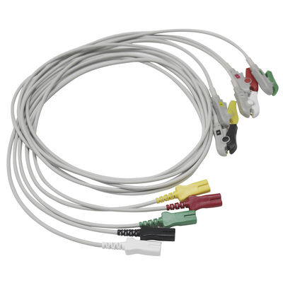 LL ECG Leadwires 5 μολύβδου αιφνιδιαστικό Grabber Datex Siemens Γερμανία-Hellige Kontron καρφιτσών AAMI 6PIN Bionet τύπων διπλό
