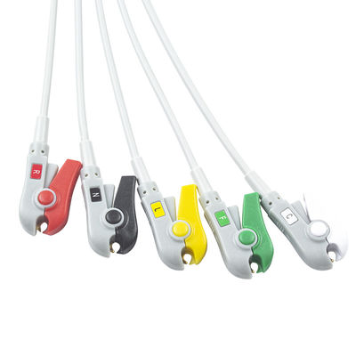 Για την Omron > Colin Compatible Direct-Connect ECG Καλώδιο και καλώδια 5Lead IEC Grabber