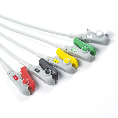 Για την Omron > Colin Compatible Direct-Connect ECG Καλώδιο και καλώδια 5Lead IEC Grabber