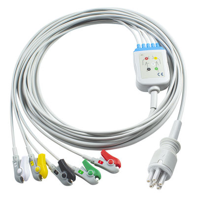 Για την Omron > Colin Compatible Direct-Connect ECG Καλώδιο και καλώδια 5Lead IEC Grabber