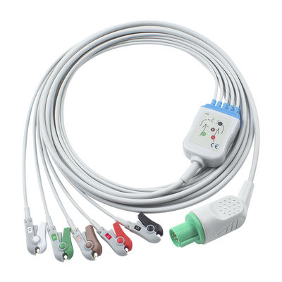 Hellige Compatible Direct-Connect ECG Cable και καλώδια 5Lead AHA Grabber