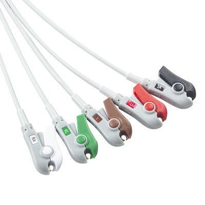 Hellige Compatible Direct-Connect ECG Cable και καλώδια 5Lead AHA Grabber