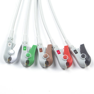 Hellige Compatible Direct-Connect ECG Cable και καλώδια 5Lead AHA Grabber