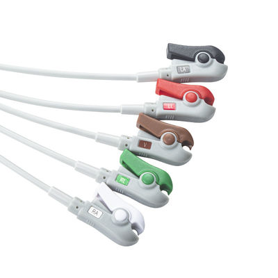 Hellige Compatible Direct-Connect ECG Cable και καλώδια 5Lead AHA Grabber