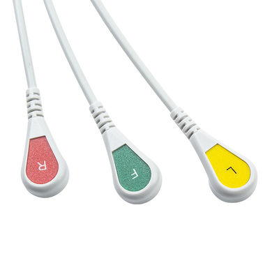 Hellige Compatible Direct-Connect ECG Cable and lead wires for 3Lead IEC Snap (Καλώδιο ηλεκτροσόκ ηλεκτροσόκ άμεσης σύνδεσης και καλώδια για 3Lead IEC Snap)