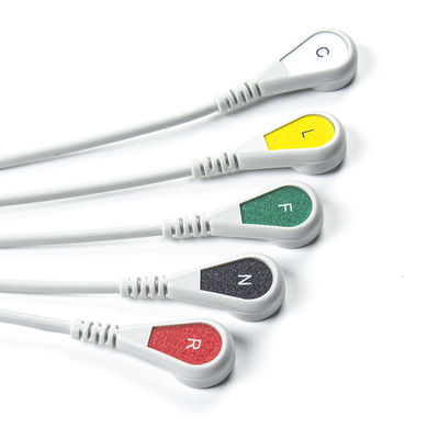Συμβατό Siemens Drager 5 Lead Iec Snap Ecg Lead Cable / Ecg Lead Wire Set