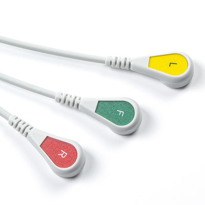 Για Schiller συμβατά καλώδια ECG και καλώδια Lead Direct Connect 3 Lead Iec Snap