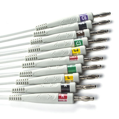 Καλώδιο και Leadwires 12 μπανάνα 4,0 q-πίεσης 60-00181-01 EKG Mortara 60-00180-01 IEC καρφιτσών