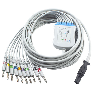 Καλώδιο και Leadwires 12 μπανάνα 4,0 q-πίεσης 60-00181-01 EKG Mortara 60-00180-01 IEC καρφιτσών