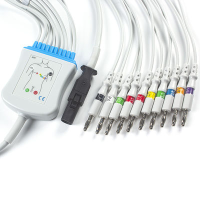 Καλώδιο και Leadwires 12 μπανάνα 4,0 q-πίεσης 60-00181-01 EKG Mortara 60-00180-01 IEC καρφιτσών