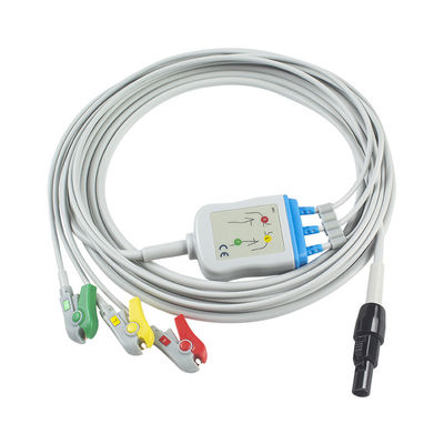 Welch allyn Propaq LT Καλώδια και καλώδια ECG Καλώδιο ασθενούς 3 Lead ECG Leadwire 008-0879-00 IEC Snap