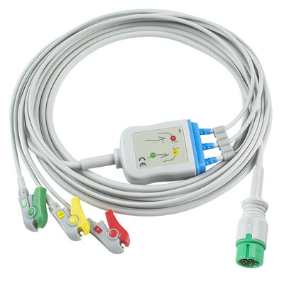 Yonker ένα κομμάτι ECG καλώδιο και Leadwires 9pin καλώδιο ECG 3 κανάλια καλώδιο EKG