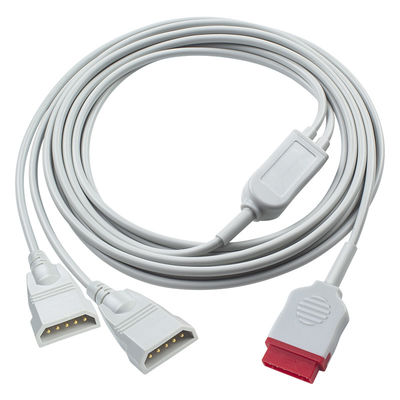 GE IBP Adapter Cable 2*Abbott 6pin IBP Extension Cable για μετατροπέα / οθόνη ασθενούς