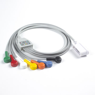 Συγκέντρωση 7 Leadwire ECG GE SEER 1000 3Κανάλι IEC Snap Συμφωνητικό για GE SEER 1000