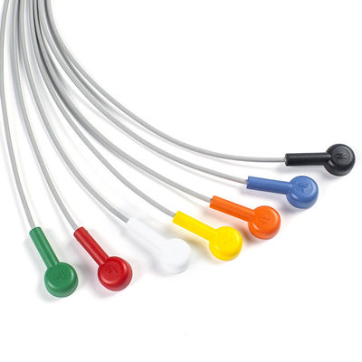 Συγκέντρωση 7 Leadwire ECG GE SEER 1000 3Κανάλι IEC Snap Συμφωνητικό για GE SEER 1000