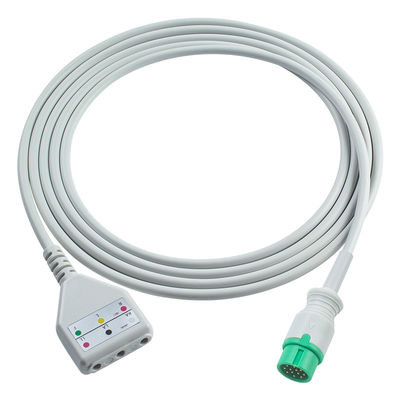Επικεφαλής καλώδιο ECG DDstyle 3 lead Leadwires Καλώδιο 1.30M