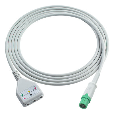 Δραγκερ ECG καλώδιο κορμού Dinstyle 3lead Leadwires καλώδιο 1.30M