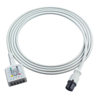 Π-Φίλιπς PH AAMI 6Pin Connector 5Lead ECG Trunk Adapter Cable 453561432691 453561227251 ECG Extension Cable VS Στυλ