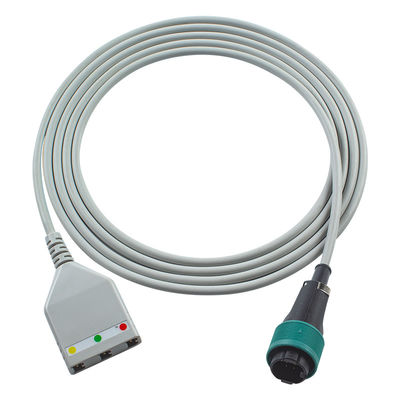 Saad 8pin ECG καλώδιο κορμού Saad Euro Style 3lead καλώδιο 1.30M