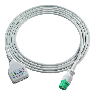 12pin καλώδιο προσαρμογέα ECG καλώδιο ECG καλώδιο Din Style M7000 M8000A M8500 M9500 καλώδια επέκτασης ECG
