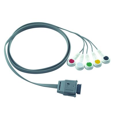 TPU Edan 5Lead ECG Holter Cable IEC Snap Shelf Life 24 μήνες για βιοϊατρικό όργανο