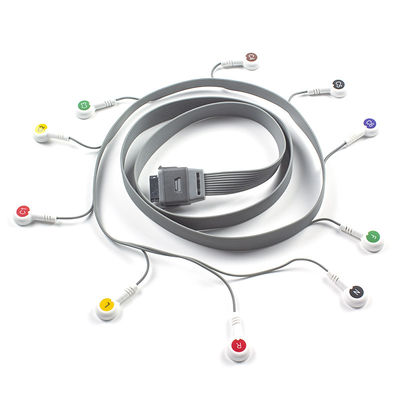 Γκρέι 10 Lead ECG Holter Cable συμβατό με το Edan Biomedical Instrument IEC Snap