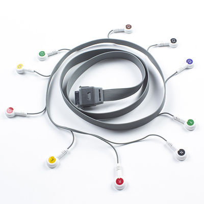 Γκρέι 10 Lead ECG Holter Cable συμβατό με το Edan Biomedical Instrument IEC Snap