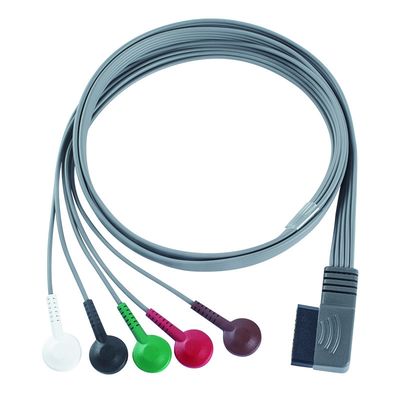 Συμβατό με το PH ECG Telemetry Leadwire - M4725A ECG Holter Cable 350-0173-03 για το Zymed DigiTrak-Plus