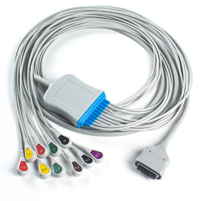 EDAN Dx12 10Lead ECG Holter Cable Snap 2.2M Τάγμα καλωδίων και καλωδίων μήκους 0.8/1.2M