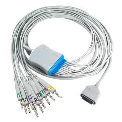 EDAN Dx12 10Lead ECG Holter Cable Banana For Trunk μήκος καλωδίου 2.2M συμβατότητα