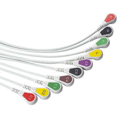 Συμβατό P-hilips Trim 10Lead ECG καλώδιο IEC Snap για PageWriter Trim I, PageWriter Trim II
